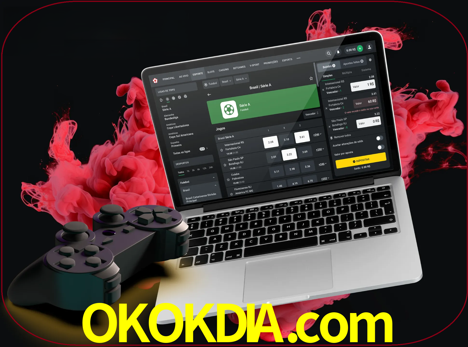 Visite a secção especial de jogos de vídeo em okokdia para descobrir em que jogos pode apostar e ganhar muito dinheiro.