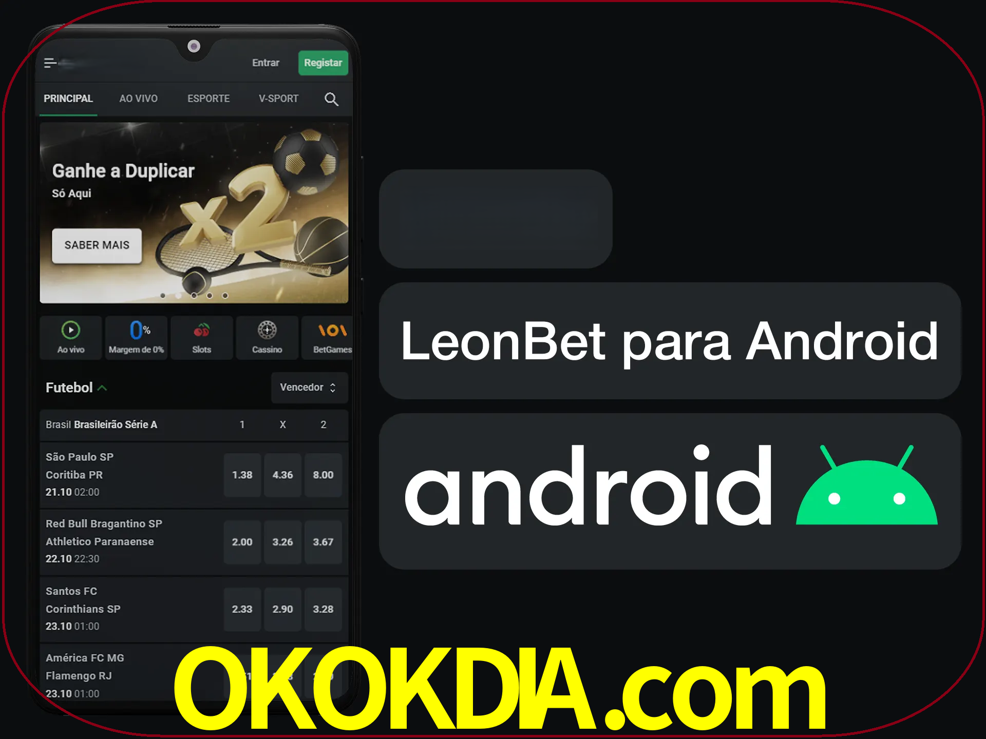 Adquira sua versão poket de LeonBet.